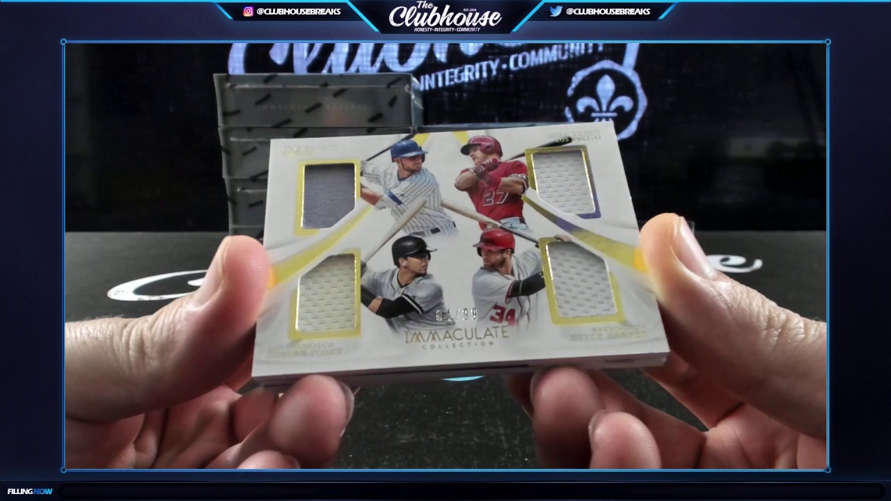 INSANE CASE! 2017 Immaculate Baseball PICK YOUR PRICE Group Break #4817